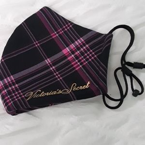 Victoria's Secret face mask, NWOT, plaid
